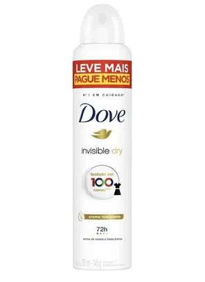 [R$12,97 +POR-] Desodorante Antitranspirante Dove Aerossol Invisible Dry - 250 ML