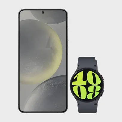Foto do produto Galaxy S24+ 512GB - Preto + Galaxy Watch6 Bt 44mm - Grafite - Combo