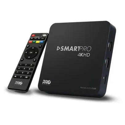 Smartbox wifi 4k transformar tv em uma smart para recepção de conteúdo digital 2gb prosb-2000/2gb - 