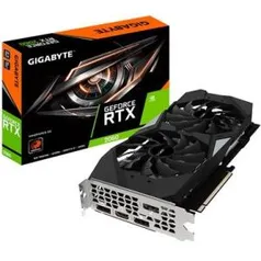 Placa de Vídeo Gigabyte NVIDIA GeForce RTX 2060 WindForce 6G, GDDR6 - GV- - R$1700