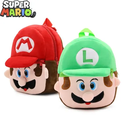 Super Mario Bros Mochila de pelúcia