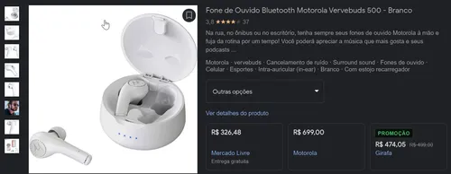 Imagem na descrição da promoção