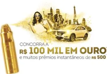 Promoção TABU | Concorra a 100 mil em ouro e muitos prêmios de R$500