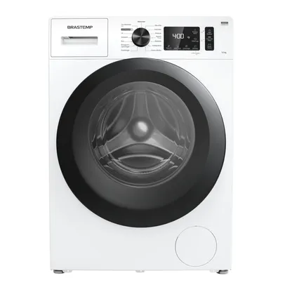 Lavadora Brastemp 10kg branca com Smart Sensor, Tira Manchas Pro e Motor Inverter - BNF10AB