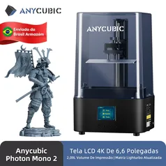 [DoBrasil/Gpay]  Impressora 3D ANYCUBIC Photon Mono 2 LCD Resina UV de Alta Velocidade Impressão 3D 6.6 