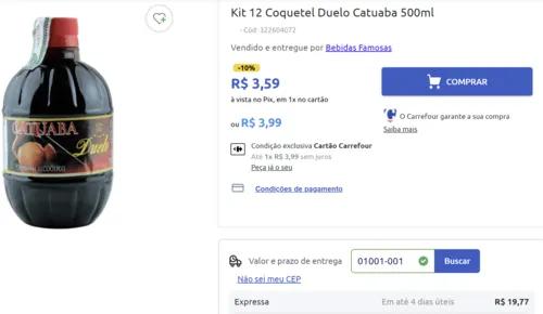 Imagem na descrição da promoção