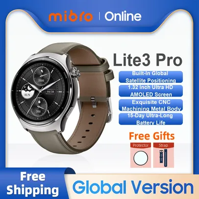 [R$373 'MOEDAS'/GPAY] Smartwatch Mibro Watch Lite3 Pro Versão Global, Tela UHD AMOLED, GPS, 5ATM Impermeável,  150 Modos Esportivos #Aliexpress 🇨🇳