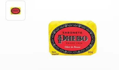 Sabonete Phebo Odor Rosas 90g - Sabonete Em Barra Phebo Odor De Rosas 90g | R$2,67