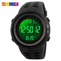 SKMEI Relogio 1251 esportes impermeável masculino lazer digital LED digital multifuncional relógio eletrônico