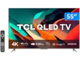 Smart TV 55” 4K UHD QLED TCL 55C635 Wi-Fi