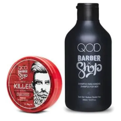 Kit QOD Pomada Barber Shop Killer 70g + Shampoo Barber Shop 300ml

R$ 19,99