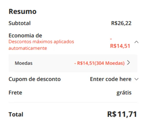 Imagem na descrição da promoção