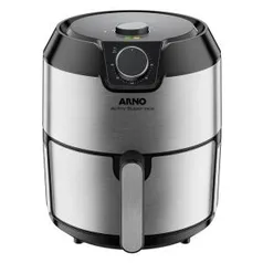 Fritadeira sem Óleo Air Fryer Arno Super Inox IFRY 4,2L – Preto e Inox | R$387