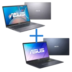 Notebook ASUS M515DA-EJ533T Cinza Escuro + Notebook ASUS E510MA-BR295R Preto