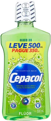 2 unid Enxaguante bucal Cepacol Flúor, 500 ml