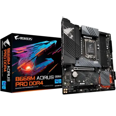 Placa Mãe Gigabyte B660M Aorus PRO, Intel LGA 1700, mATX, DDR4, M.2 NVME