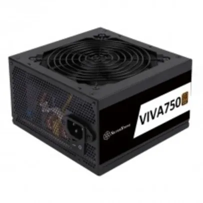 Fonte SilverStone VIVA 750, 750W, 80 Plus Bronze, PFC Ativo, SST-VA750-B