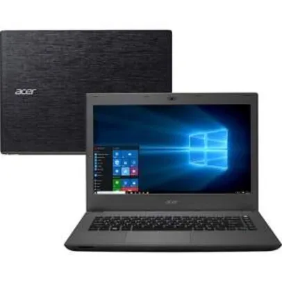 [AMERICANAS} Notebook Acer E5-473-5896 Intel Core 5 i5 4GB HD 1TB Tela 14" Windows 10 - Grafite - R$ 1.619,10