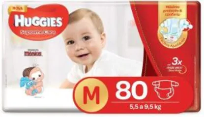 Huggies Fralda Supreme Care Hiper M, 80 Fraldas