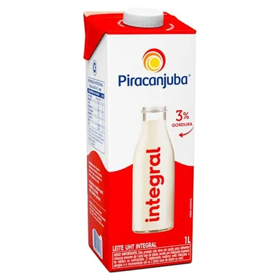 Leite uht Piracanjuba Integral 1 L