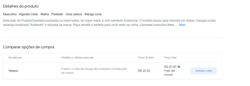 Imagem na descrição da promoção