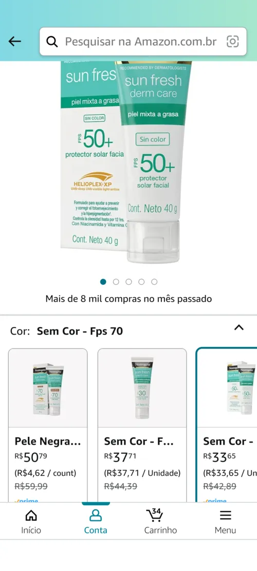 Imagem na descrição da promoção