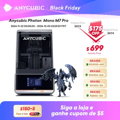 [Do Brasil] ANYCUBIC Photon Mono M7 Pro, impressora 3D