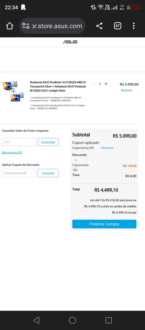 Imagem na descrição da promoção