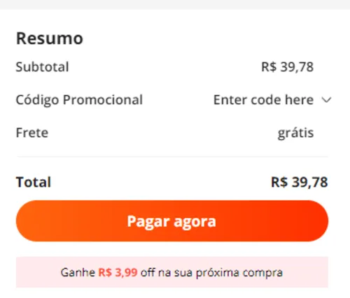 Imagem na descrição da promoção