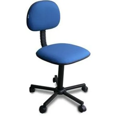 Cadeira Assentex Secretaria c/ Base Giratória - Preta Azul | R$ 98