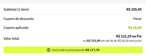 Imagem na descrição da promoção