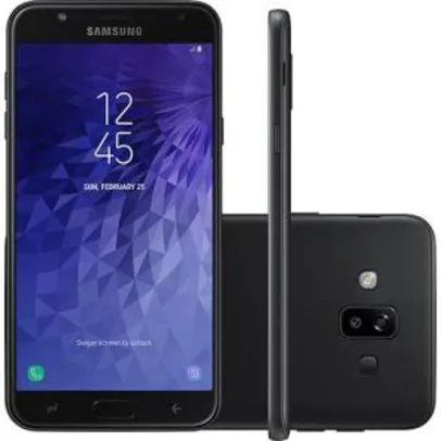 Smartphone Samsung Galaxy J7 Duo Dual Chip Android 8.0 Tela 5.5" Octa-Core 1.6GHz 32GB 4G Câmera 13 + 5MP (Dual Traseira) - Preto. R$ 1.079,10