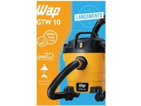 Aspirador de Pó e Água Wap 1400W GTW 10 - Amarelo e Preto R$189