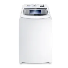 (Com Cashback Electrolux/Paypal)  Máquina de Lavar Electrolux 17Kg Branca Essential Care com Cesto Inox LED17 220V