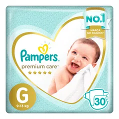 Fralda Pampers Premium Care G - 30 Unidades