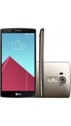 [Sou Barato] Smartphone LG G4 Dual Chip Desbloqueado Android 5.1 Lollipop Tela 5,5'' 32GB Wi-Fi Câmera de 16MP - Dourado - R$1599,99