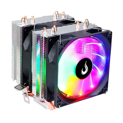 Air Cooler Rise Mode Gamer G800, RGB, 2x fans de 90mm 2 Torres de Dissipação 6 Heat Pipes