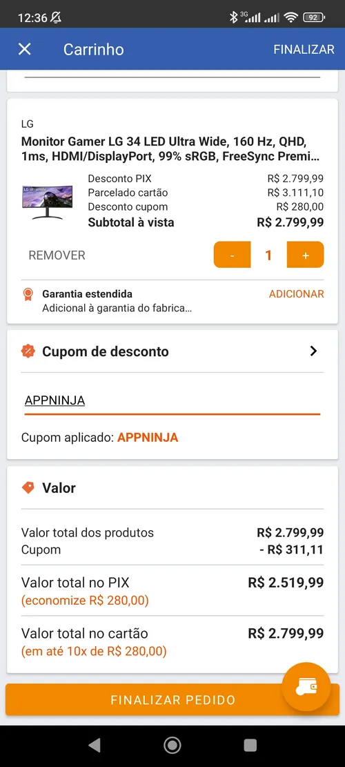 Imagem na descrição da promoção