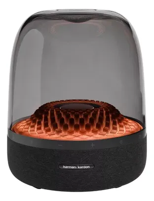 Caixa de Som Harman Kardon Aura S4 Preta com Bluetooth e LED - 130W