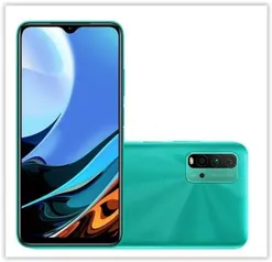 Smartphone Xiaomi Redmi 9T Tela 6,53" 4GB 128GB Bateria 6000mAh Câmera Quádrupla 48MP + 8MP + 2MP + 2MP Verde