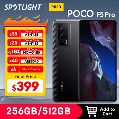 Smartphone POCO F5 Pro 12GB 512 COR PRETA