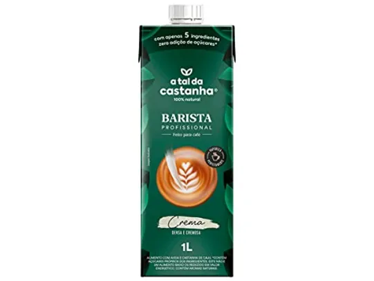 [REC 15,29][+ por - 12,70] A Tal Da Castanha - Bebida Castanha Caju Com Aveia Barista, 1L