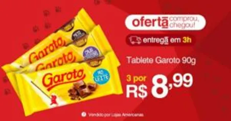 [APP] 14 Barras Garoto por R$30 (R$2,16/cada)