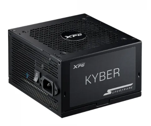 Fonte XPG Kyber SuperFrame, 750w, 80 Plus Gold, Cybenetics Gold, Com conector PCIe 5.0, PFC Ativo, KYBER750G BK C BR