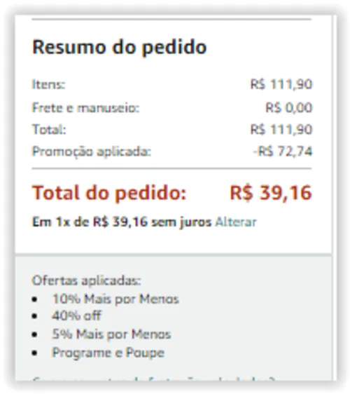 Imagem na descrição da promoção