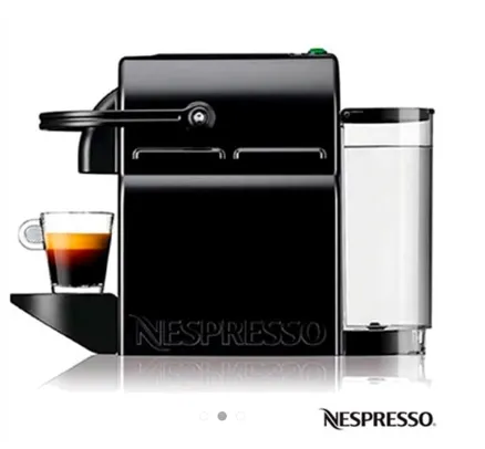 Cafeteira Nespresso Inissia Preta para Café Expresso - D40-BR-BK-NE4