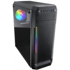 Gabinete Gamer Cougar, MX331 Mesh-G, Mid-Tower, Vidro Temperado, Black, S/Fonte, C/1 Fan | R$ 305