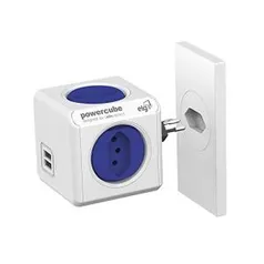 [Prme] Multiplicador de Tomadas Powercube 4 Tomadas + 2 USB 2.4A R$ 99