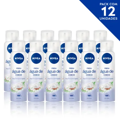 Desodorante Antitranspirante NIVEA Fresh Água De Coco- 12 unidades