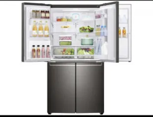 Geladeira/Refrigerador LG Frost Free Side by Side - Cinza 716L GM86SDDB - R$17.099